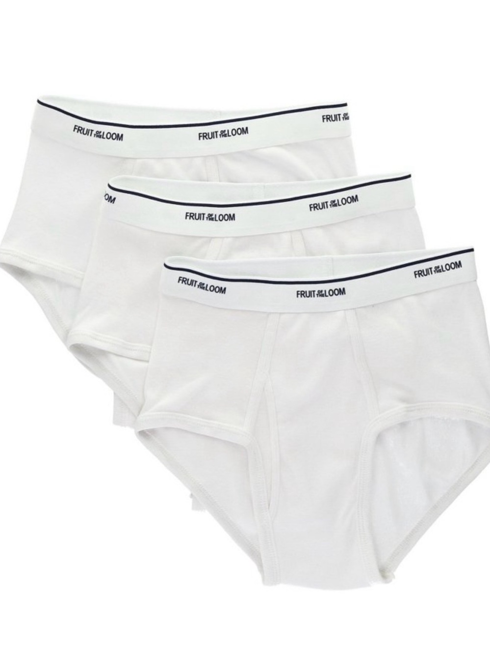 NWT 30 pairs Men's Fruit of the Loom white briefs